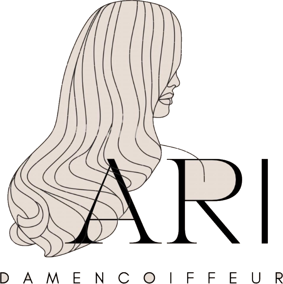 Damencoiffeur ARI – Logo mit Frauenzeichnung, Schriftzug ARI und Damencoiffeur
